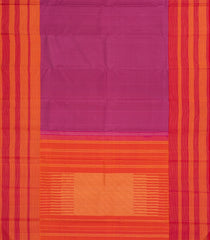 Magenta Handloom Kanchipuram Silk Saree With Ombre Border-KA13682
