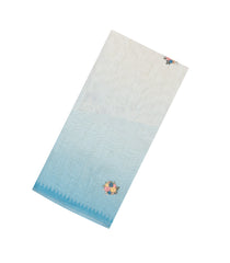 Light Blue Woven Linen Saree With Embroidered Tree Motifs-LI0757