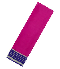 Pink Woven Mysore Silk Saree With Contrast Zari Border-MS3795
