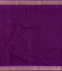 Purple Printed Art Dola Silk Saree With Floral Motifs-BL5748