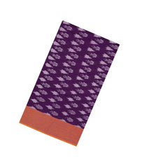 Purple Handwoven Orissa Cotton Saree With Tie & Dye Motifs-OR0915