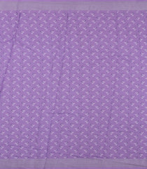 Lavender Printed Synthetic Linen Saree With Floral Motifs-SY0189