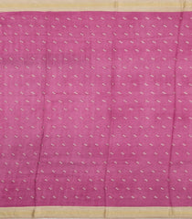 Chesnutt Pink Printed Tussar Silk Saree With Floral Motifs-TU3622
