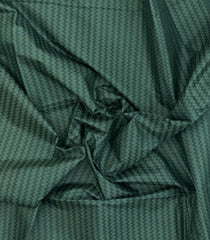 Green Printed Tussar Silk Saree With Chevron Motifs-TU3362