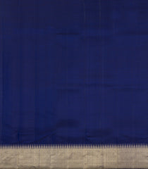 Dark Blue Handloom Kanchipuram Silk Saree With Jasmine Bud Buttas-KA13614