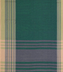 Sea Green Woven Bengal Cotton Saree With Contrast Border-BG1900