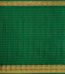 Maroon Handloom Gadwal Silk Cotton Saree With Zari Checks & Buttas -GA0291