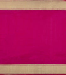 Magenta Handloom Kanchipuram Silk Saree With Meena Floral Motifs-KA14907