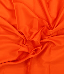 Orange Woven Mysore Silk Saree With Contrast Zari Border-MS3816