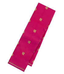 Hot Pink Handloom Kanchipuram Silk Saree With Annam Buttas-KA14420