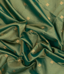 Aquamarine Woven Dupion Silk Saree With Buttas & Meena Borders-DS0585