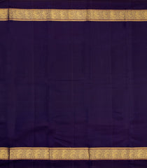 Violet Handloom Kanchipuram Silk Saree With Chakaram Buttas-KA14886