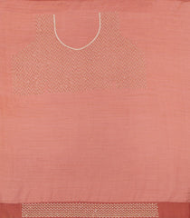 Peach Woven Synthetic Fendy Saree With Stone Tube Work-BL5412