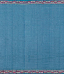 Cyan Handloom Kanchi Cotton Saree With Buttas-KC1780
