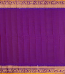 Sandal Handloom Gadwal SICO Saree With Cotton Body & Silk Border-GA0391