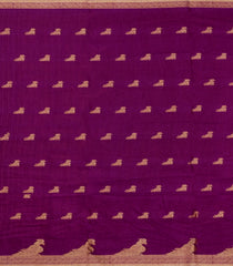 Magenta Printed Synthetics Dola Saree Zari Buttas-BL5309
