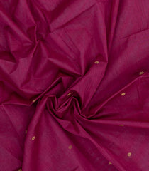Magenta Woven Chettinad Cotton Saree With Buttas & Contrast Border-CN1927