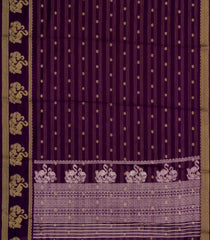 Burgundy Printed Synthetics Dola Saree Zari Stripes & Buttas-BL5278