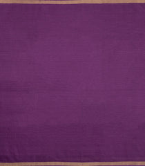 Dark Purple Woven Tussar Silk Saree With Zari Border-TU3553