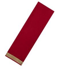 Crimson Woven Mysore Silk Saree With Zari Border-MS3335