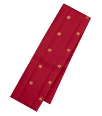 Crimson Handloom Kanchipuram Silk Saree With Annam Buttas-KA15095
