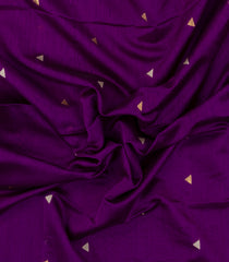 Purple Handloom Maheswari Silk Cotton Saree With Buttas-SC4147