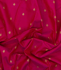 Magenta Handloom Kanchipuram Silk Saree With Meena Floral Motifs-KA14523