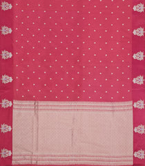 Peach Woven Art Dupion Saree With Floral Zari Buttas-BL5939