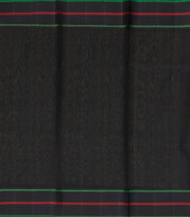 Mustard Handloom Soft Silk Saree With Zari Stripes & Contrast Border-SO4296