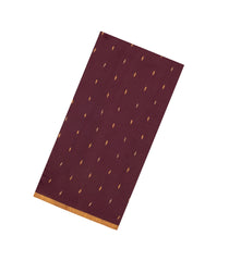 Maroon Handloom Bengal Cotton Saree With Buttas-BG1967