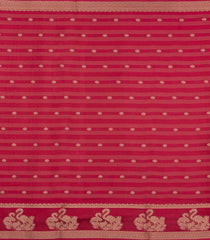 Red Printed Synthetics Dola Saree Zari Stripes & Buttas-BL5285