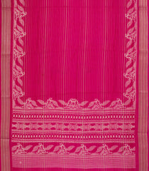 Hot Pink Woven Synthetic Dola Silk Saree With Stripes & Printed Motifs-BL4424