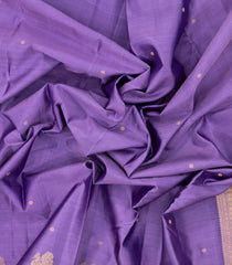 Lavender Woven Pure Silk Saree With Floral & Annam Motifs -EC2542
