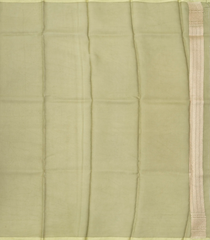 Peach Handloom Banarasi Organza Silk Saree With Floral Motifs-BE1577