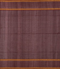 Black Handloom Silk Cotton Saree With Veldari Stripes-SC3896