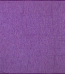 Mint Green Printed Synthetic Linen Saree With Lilac Floral Motifs-SY0162