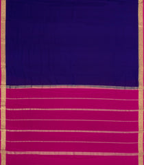 Violet Woven Mysore Silk Saree With Contrast Zari Border-MS3588