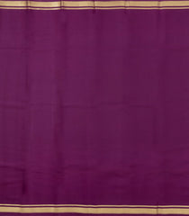Burgundy Woven Mysore Silk Saree With Zari Border-MS3709