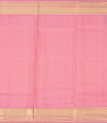 Dark Purple Handloom Korvai Kanchipuram Silk Saree With Contrast Border-KA13523