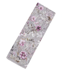 Grey Woven Pure Chiffon Silk Saree With Printed Floral Motifs-PS0604
