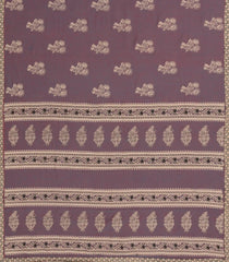 Lilac Woven Chirala Cotton Saree With Printed Border & Pallu-CR1367