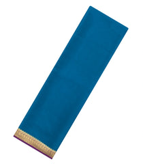 Blue Woven Mysore Silk Saree With Contrast Border-MS3641