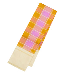 Multi Colour Handloom Korvai Kanchipuram Silk Saree With Checks-KA15512