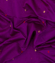 Purple Handloom Maheswari Silk Cotton Saree With Buttas-SC4167