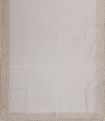 White Woven Organza Tissue Saree With Embroidered Motifs -EN1781