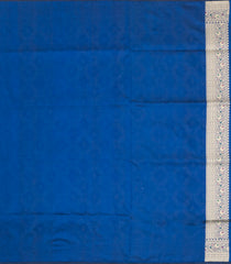 Blue Handloom Banarasi Rangkat Silk Saree With Meena Floral Motifs-BE1902