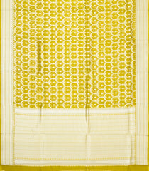 Yellow Woven Pure Banarasi Organza Silk Saree With Jaal Motifs-KS1145