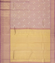 Magenta Woven Tissue Silk Saree With Floral Zari Motifs-KA15572