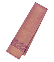 Magenta Handloom Kanchipuram Silk Saree With Zari Stripes-KA14811