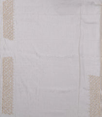 White Woven Organza Tissue Saree With Embroidered Motifs -EN1781